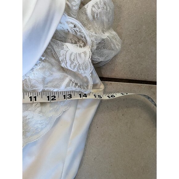 Lace Dress Boho Cottage Core Prairie renaissance fairy Bell sleeve S 1970s - Picture 8 of 12